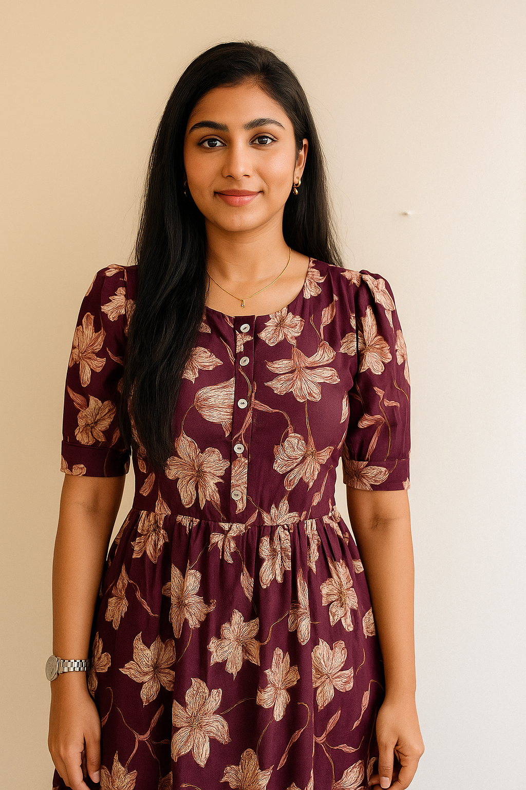 Elegant Floral Gown