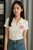 Pink Bow Polo Top